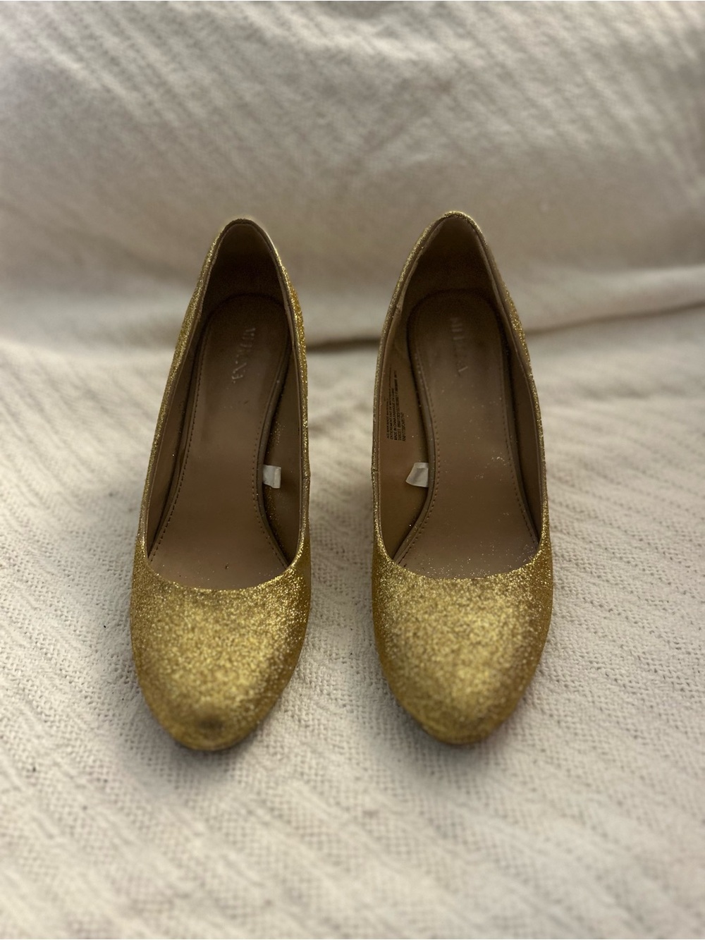 Gold Glitter Women's Dress Pumps